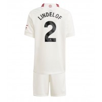 Manchester United Victor Lindelof #2 3rd trikot Kinder 2023-24 Kurzarm (+ Kurze Hosen)